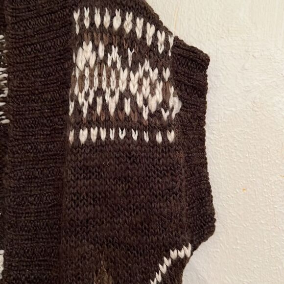 Vintage Mossimo Supply Company Wool Blend Open Front Long Sweater Vest Size L - Picture 4 of 8